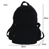 Canvas School Backpack for Students Travel Rucksack