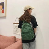 Canvas School Backpack for Students Travel Rucksack