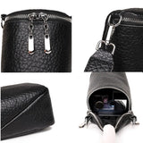 Soft Cow Leather Girl Phone Messenger Bag Crossbody Shoulder Bag