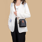 Soft Cow Leather Purses Women Phone Bag Button Crossbody Bags for Lady