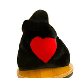 Faux Rabbit Fur Handbag Heart Shape Women Clutch Bag