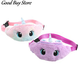 Soft Fur Waist Bag Unicorn Pocket Purse Pink Plush Waist Bags