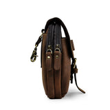Small Leather Travel Bag Waist Pack Phone Pouch Men 014
