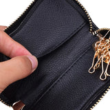 Soft Leather Key Case Bag Cover Multifunction Keychain Housekeeper Purse
