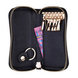 Soft Leather Key Case Bag Cover Multifunction Keychain Housekeeper Purse