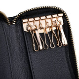 Soft Leather Key Case Bag Cover Multifunction Keychain Housekeeper Purse