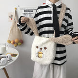 Warm Lamb Wool Women's Crossbody Bag
