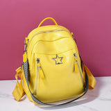 Soft Leather Backpack Women Multifunctional Ladies Bag Backpack