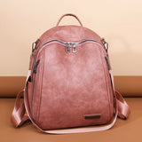 Soft Leather Female Bag Cowhide High Travel Girls Backpack Women 