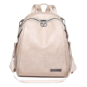 Soft Leather Female Bag Cowhide High Travel Girls Backpack Women 