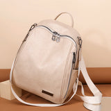 Soft Leather Female Bag Cowhide High Travel Girls Backpack Women 