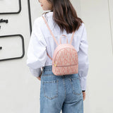 Stylish Small Leather Female Backpack Women Shoulder Bag Mini Bagpack