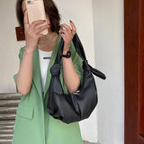 Women's Half-moon Crossbody Bag, Dumpling Handbag and Purse