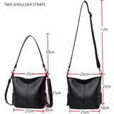 Soft Leather Hand Crossbody Bags for Women Casual Shoulder Bag Tote Bag