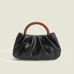 Soft Leather Handbag Autumn Winter Shoulder Bag Mini Drape Bags Ladies Purse