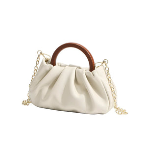 Soft Leather Handbag Autumn Winter Shoulder Bag Mini Drape Bags Ladies Purse