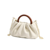 Soft Leather Handbag Autumn Winter Shoulder Bag Mini Drape Bags Ladies Purse