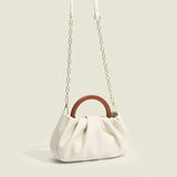 Soft Leather Handbag Autumn Winter Shoulder Bag Mini Drape Bags Ladies Purse