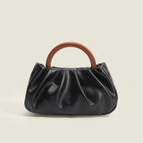 Soft Leather Handbag Autumn Winter Shoulder Bag Mini Drape Bags Ladies Purse