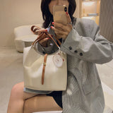 Soft Leather Handbags for Women Large Capacity Shopping Shoulder Tote Purse