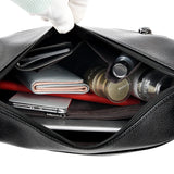 Soft Leather Ladies Messenger Bag Female Boston Zippers Handbag Purse