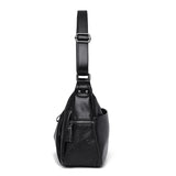 Soft Leather Ladies Messenger Bag Female Boston Zippers Handbag Purse