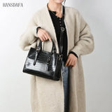 Soft Leather Large Capacity Women Shoulder Bags