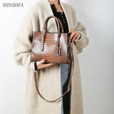 Soft Leather Large Capacity Women Shoulder Bags