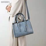Soft Leather Large Capacity Women Shoulder Bags