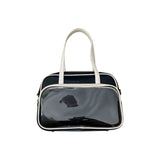 Soft Leather Shoulder Messenger Bag Tote Bag for College Students