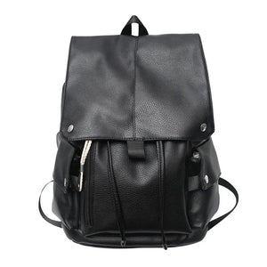 Soft Leather Men's Backpacks High Women Man Backpack Girl Back Pack Laptop Bag L