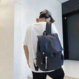 Soft Leather Men's Backpacks High Women Man Backpack Girl Back Pack Laptop Bag L