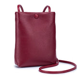 Soft Leather Mini Bucket Bag Small Handbags Women Bags For Cell Phone Shoulder B