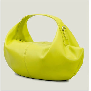Soft Leather One Shoulder Armpit Bag For Ladies