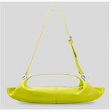 Soft Leather One Shoulder Armpit Bag For Ladies