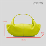 Soft Leather One Shoulder Armpit Bag For Ladies