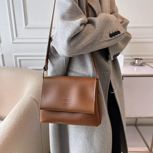 Soft Leather Postman Bag Female Autumn Winter Large Capacity