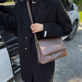 Soft Leather Postman Bag Female Autumn Winter Large Capacity