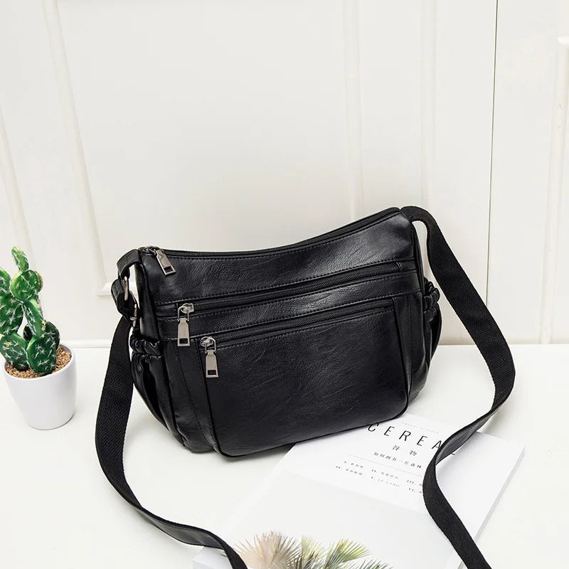 Fringe Leather Satchel Bag Women Small Crossbody Shoulder Totes