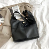 Soft Leather Shoulder Bag Women's Tote Bags Causal Female Shopper