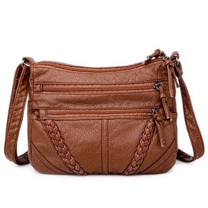 Soft Leather Shoulder Bags Large Capacity Messenger Bag Female Handbag