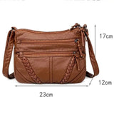 Soft Leather Shoulder Bags Large Capacity Messenger Bag Female Handbag
