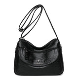 Soft Leather Shoulder Crossbody Bags For Women Solid Large Capacity Messenger