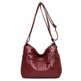 Soft Leather Casual Shoulder Bag For Women