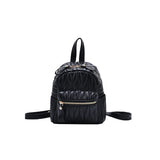 Soft Leather Small Bag Female Rhombus Backpack Student Small Backpack For Women