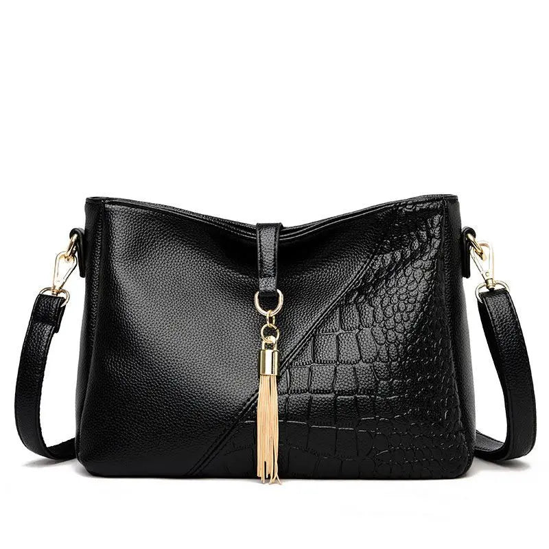 Soft Leather Tassels Totes Bags Women Large Capacity Handbags Pu Female Cr