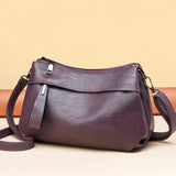 Soft Leather Texture Bag Women Elderly Ladies Messenger