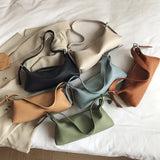 Soft Leather Vintage Small Shoulder Bags For Women Retro Purses And Handbag