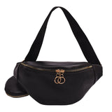 Soft Leather Waist Bag Ladies Fanny Pack High Female Shoulder Belt Bags