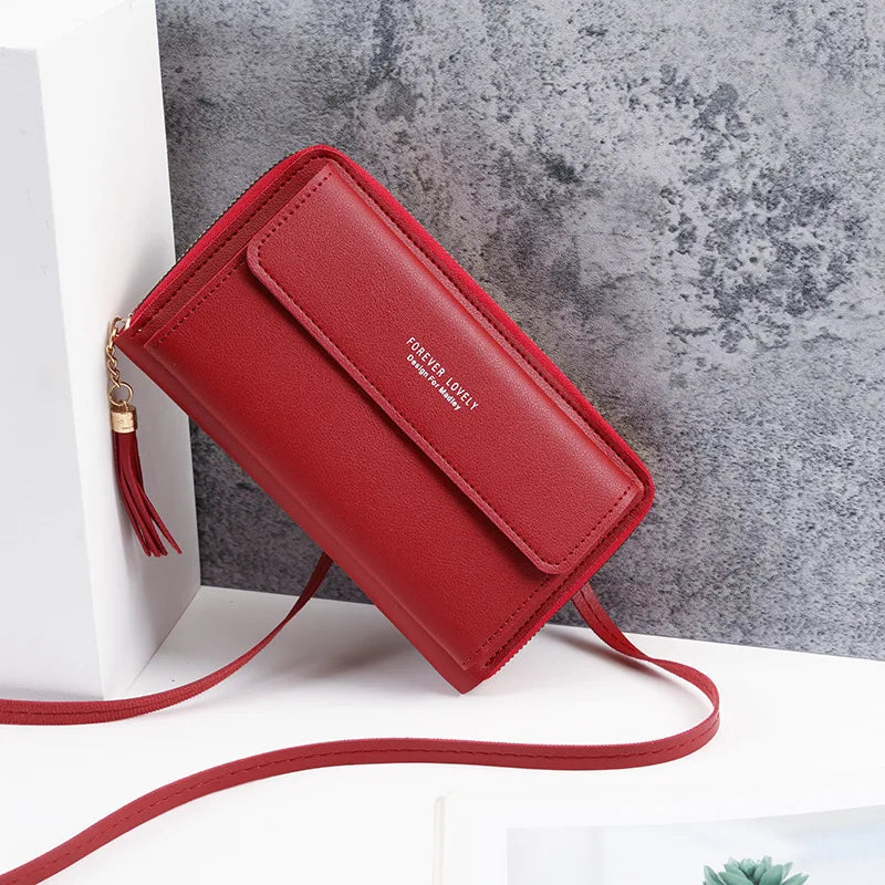 Soft Leather Women Crossbody Bag Shoulder Bag Phone Pouch Mini Messenger Bag Cl